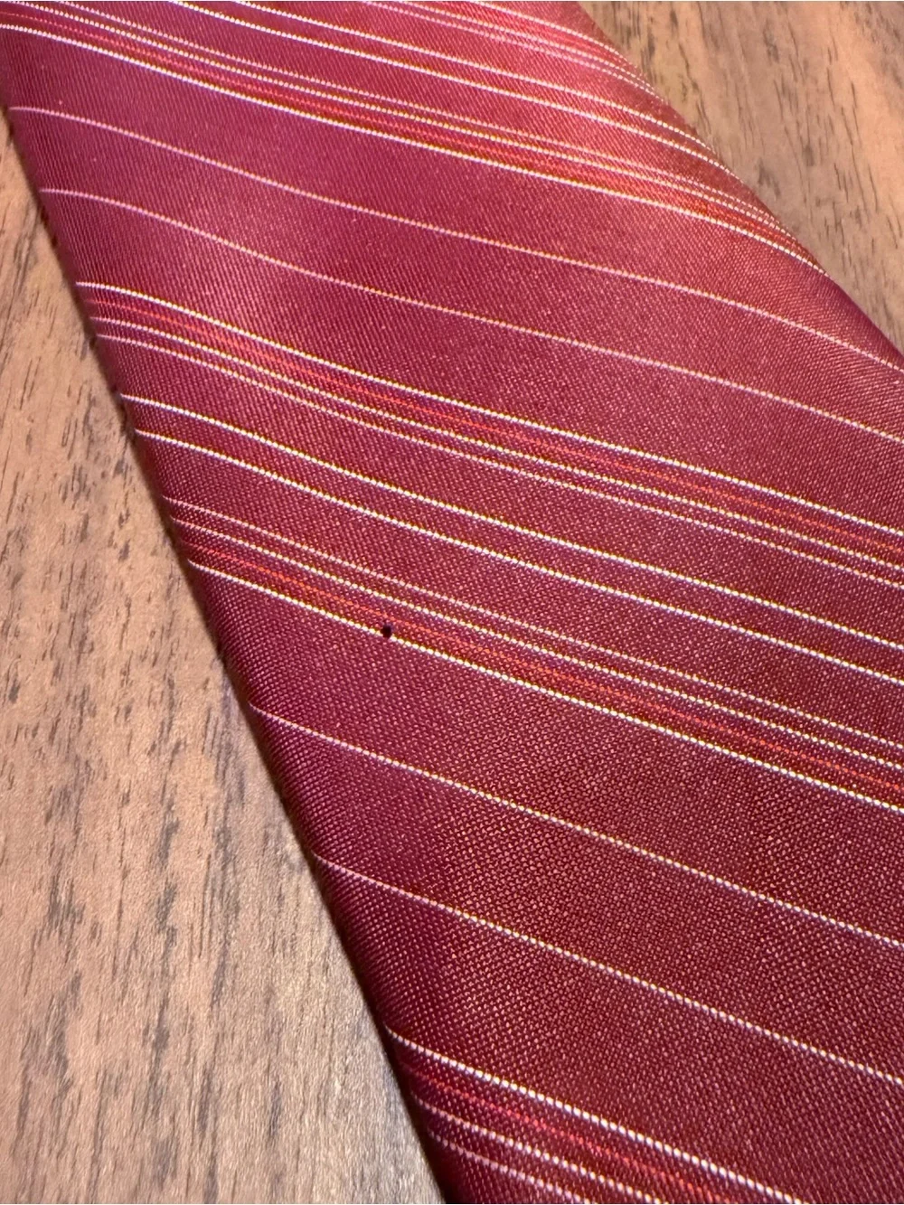 Givenchy Maroon Striped Tie
